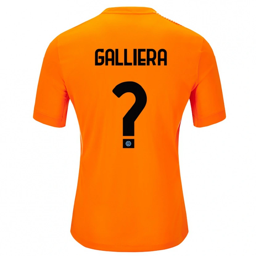 Danxen Dames Carlo Galliera #0 Licht Oranje Zwart Keepersshirt 2025/26 T-Shirt