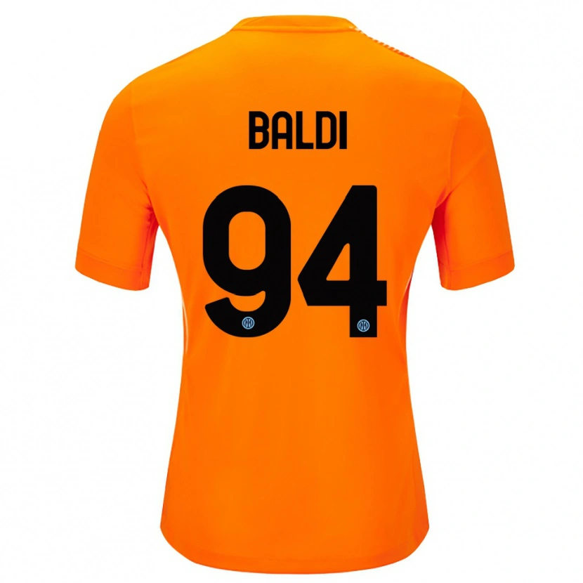 Danxen Dames Rachele Baldi #94 Licht Oranje Zwart Keepersshirt 2025/26 T-Shirt