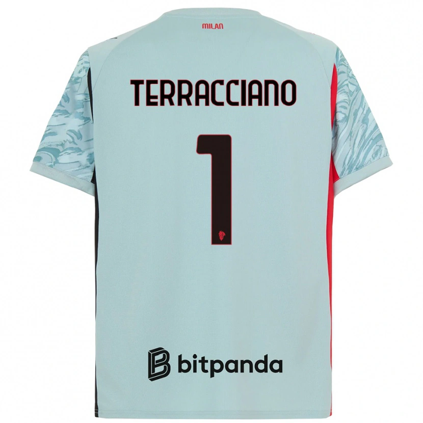 Danxen Dames Pietro Terracciano #1 Licht Blauw Rood Keepersshirt 2025/26 T-Shirt