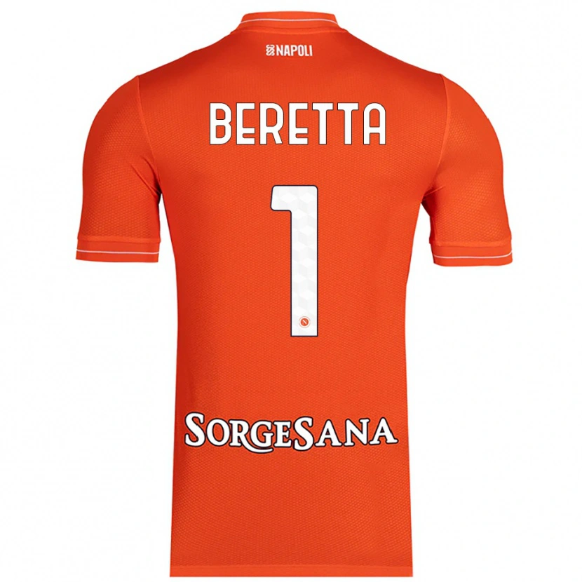Danxen Dames Beatrice Beretta #1 Oranje Rood Wit Keepersshirt 2025/26 T-Shirt