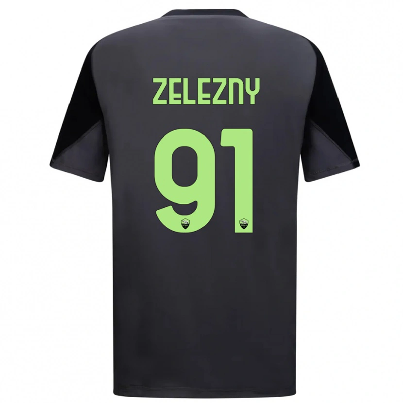 Danxen Dames Radoslaw Zelezny #91 Zwart Licht Groen Keepersshirt 2025/26 T-Shirt
