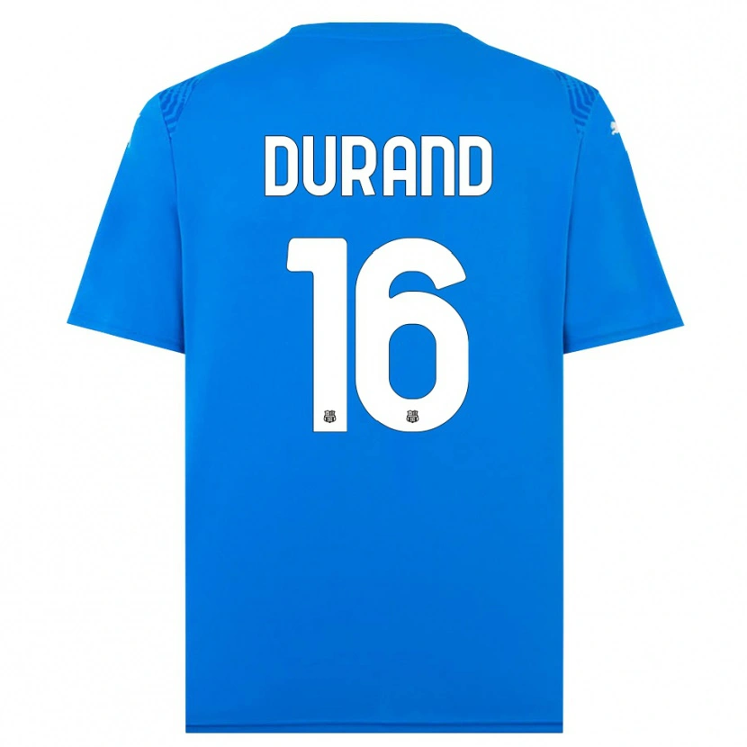 Danxen Dames Solène Durand #16 Blauw Wit Keepersshirt 2025/26 T-Shirt