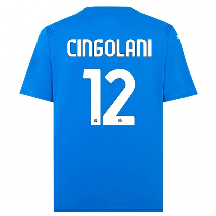 Danxen Dames Matteo Cingolani #12 Blauw Wit Keepersshirt 2025/26 T-Shirt