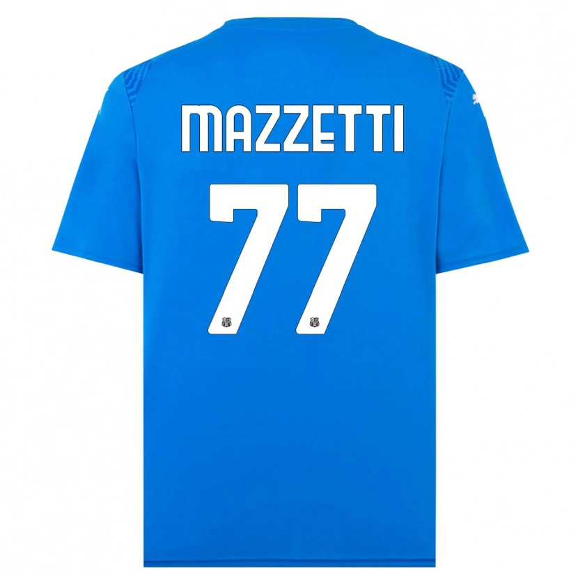 Danxen Dames Riccardo Mazzetti #77 Blauw Wit Keepersshirt 2025/26 T-Shirt