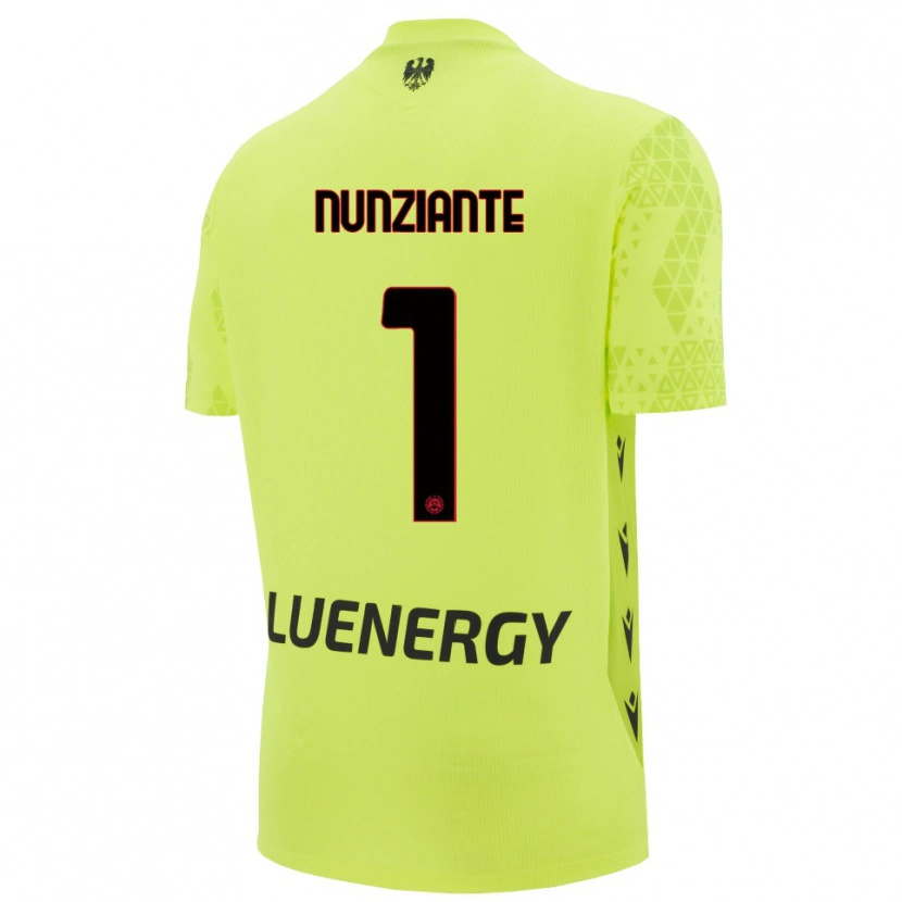 Danxen Dames Alessandro Nunziante #1 Groen Geel Zwart Keepersshirt 2025/26 T-Shirt