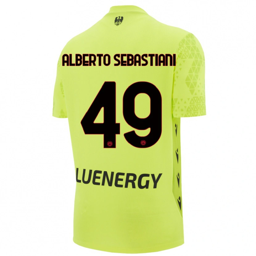 Danxen Dames José Alberto Sebastiani #49 Groen Geel Zwart Keepersshirt 2025/26 T-Shirt