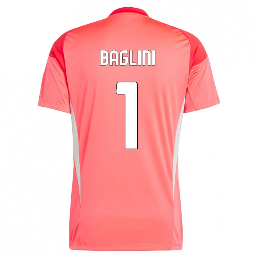 Danxen Dames Giacomo Baglini #1 Rood Wit Keepersshirt 2025/26 T-Shirt