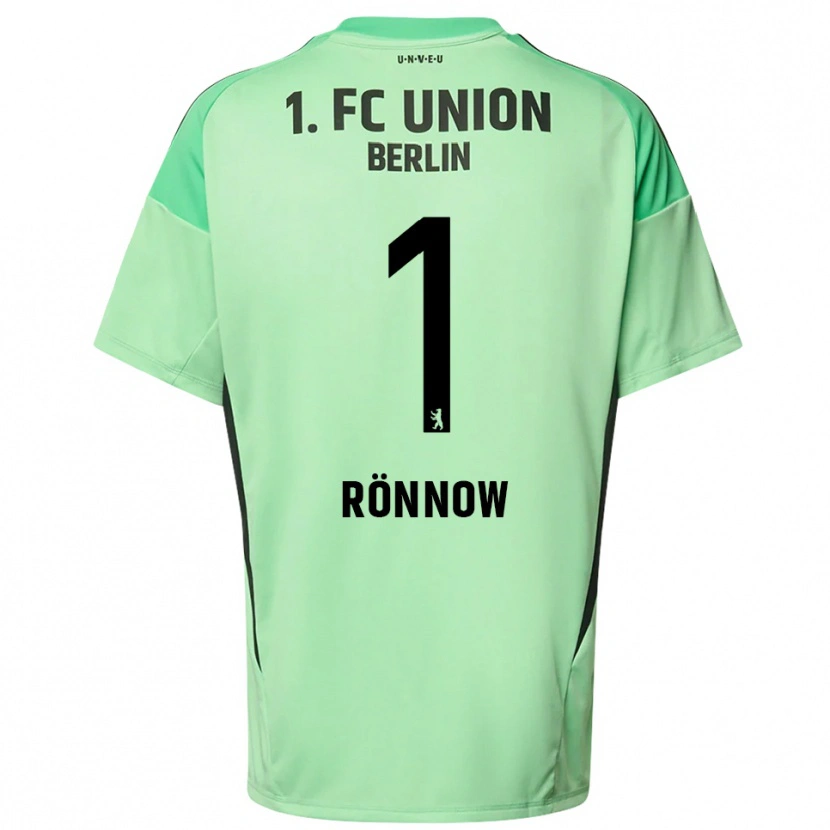 Danxen Dames Frederik Rönnow #1 Licht Groen Zwart Keepersshirt 2025/26 T-Shirt