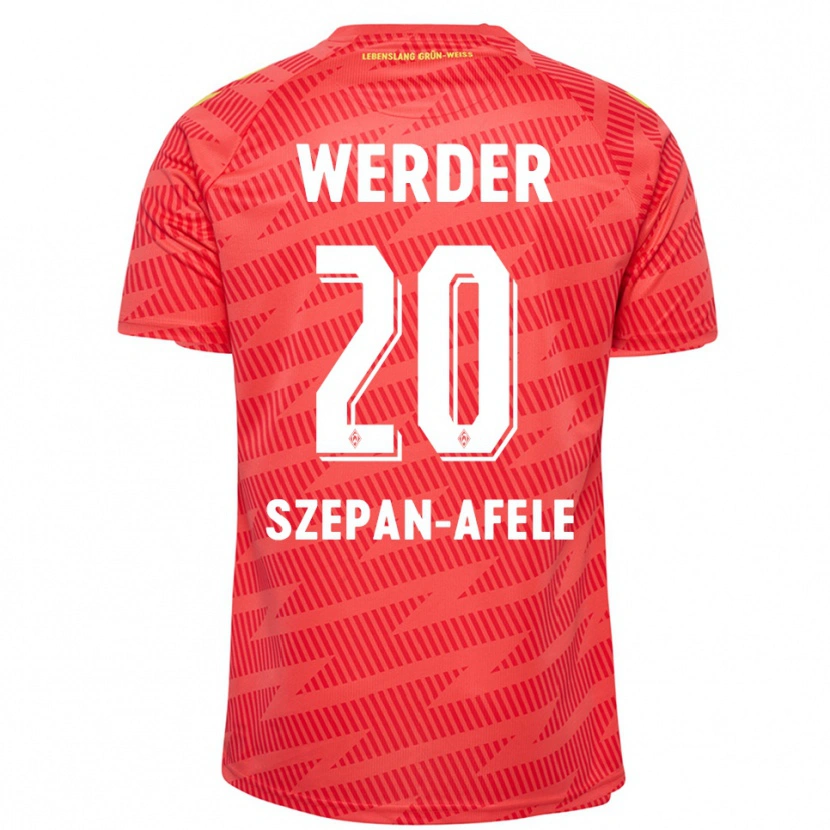 Danxen Dames Gianni Szepan-Afele #20 Rood Geel Keepersshirt 2025/26 T-Shirt