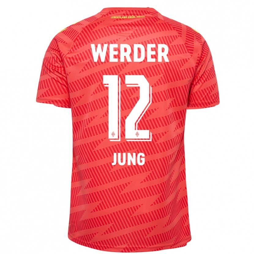 Danxen Dames Hugo Jung #12 Rood Geel Keepersshirt 2025/26 T-Shirt