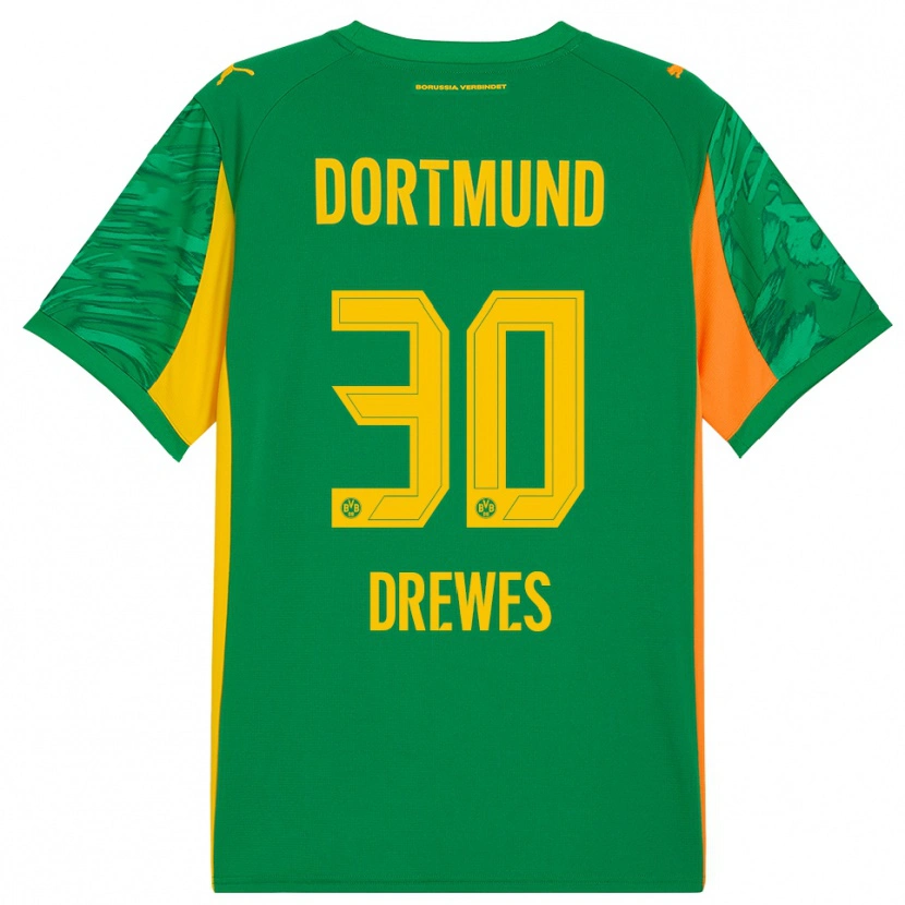 Danxen Dames Patrick Drewes #30 Groen Oranje Keepersshirt 2025/26 T-Shirt