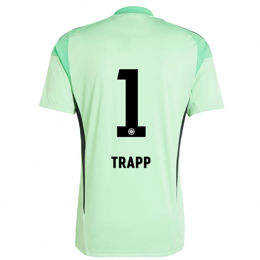 Danxen Dames Kevin Trapp #1 Licht Groen Zwart Keepersshirt 2025/26 T-Shirt