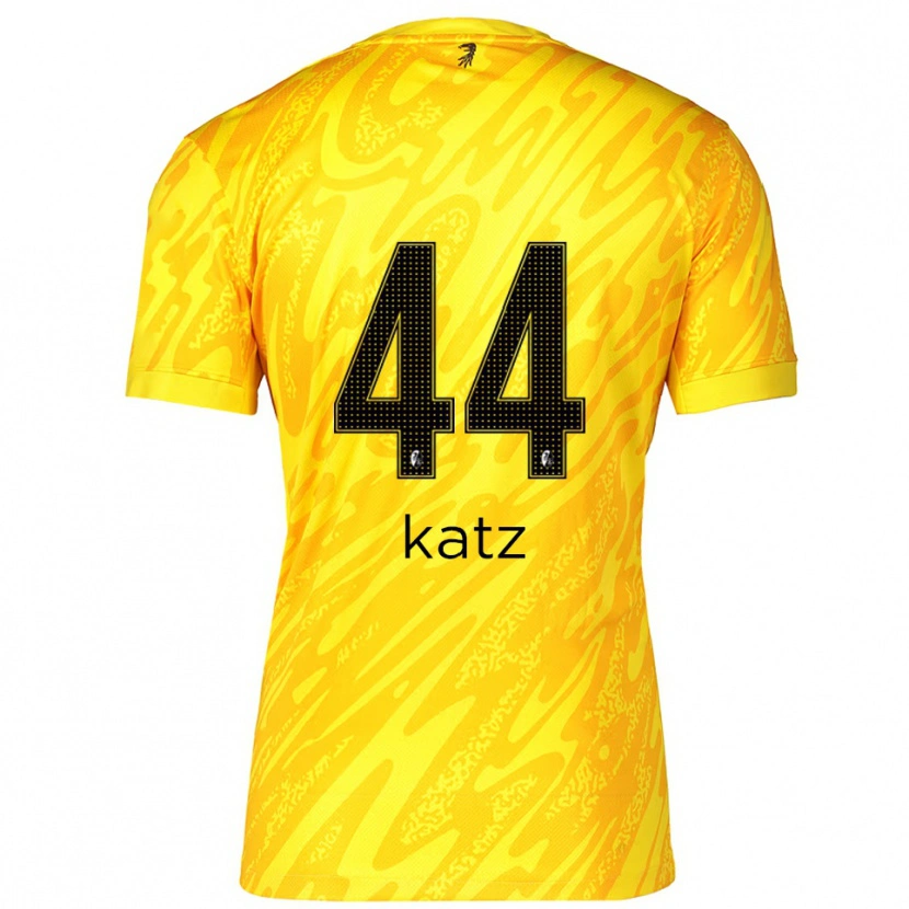 Danxen Dames Kilian Katz #44 Geel Zwart Keepersshirt 2025/26 T-Shirt