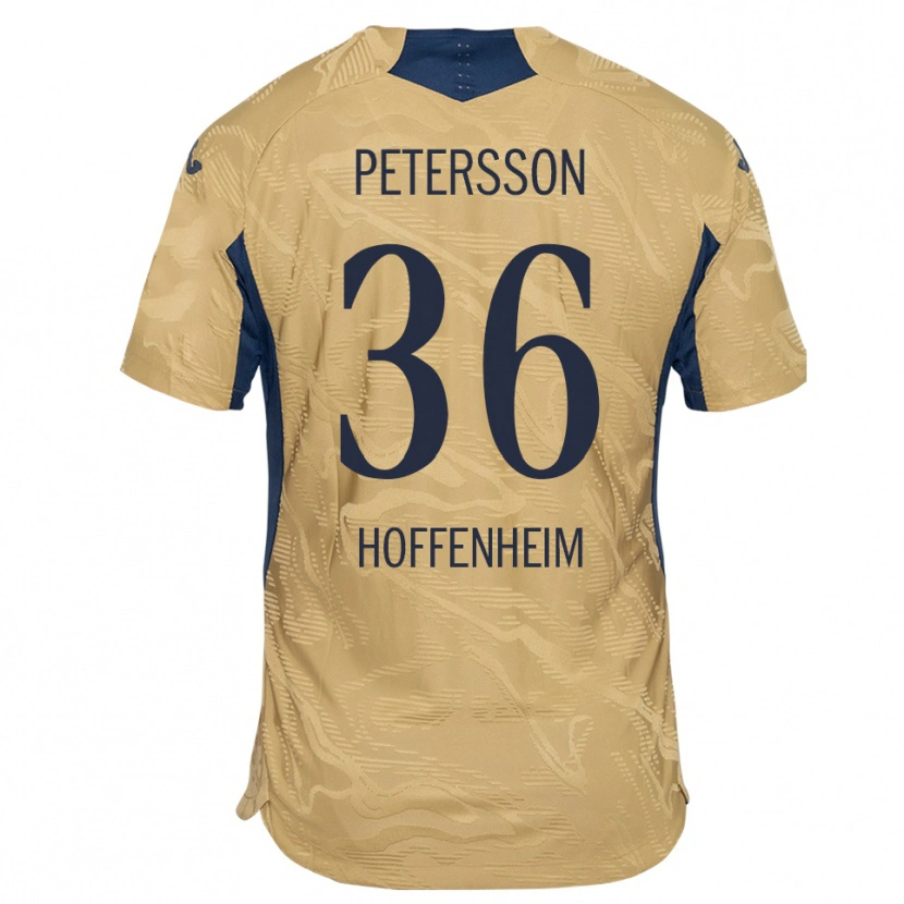 Danxen Dames Lúkas Petersson #36 Tan Zwart Keepersshirt 2025/26 T-Shirt