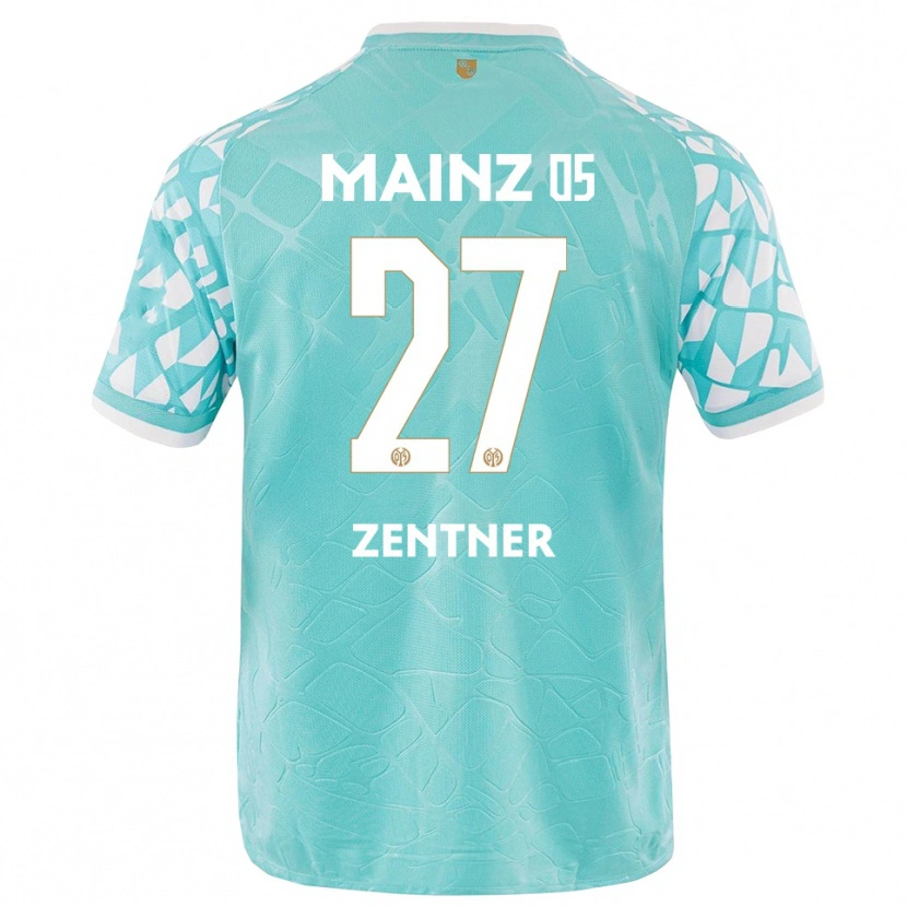 Danxen Dames Robin Zentner #27 Turquoise Wit Keepersshirt 2025/26 T-Shirt