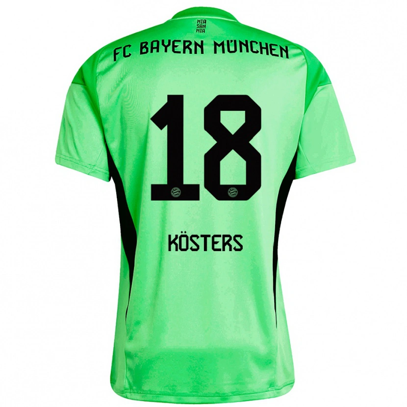 Danxen Dames Matthias Kösters #18 Medium Lente Groen Keepersshirt 2025/26 T-Shirt