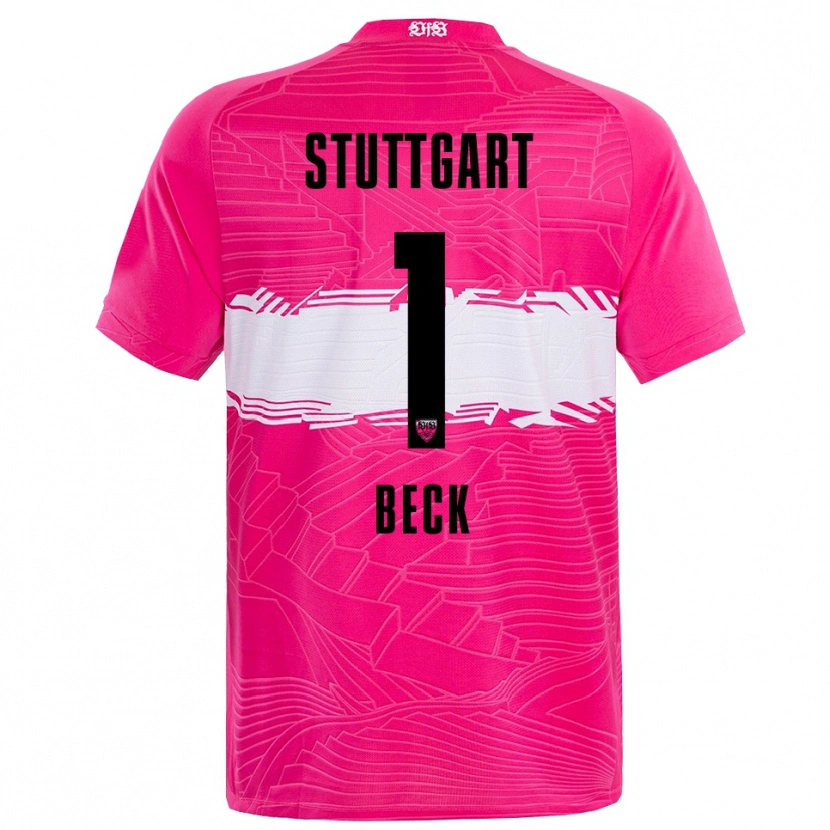 Danxen Dames Kiara Beck #1 Diep Roze Zwart Keepersshirt 2025/26 T-Shirt