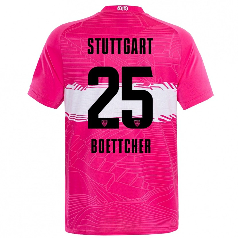 Danxen Dames Eve Boettcher #25 Diep Roze Zwart Keepersshirt 2025/26 T-Shirt