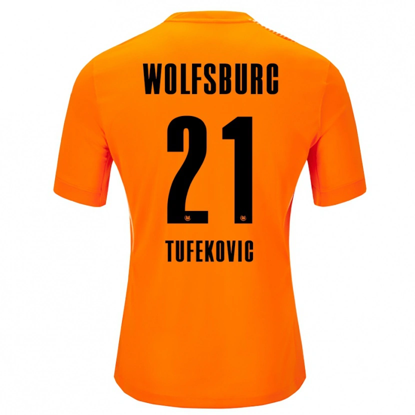 Danxen Dames Martina Tufekovic #21 Rood Zwart Keepersshirt 2025/26 T-Shirt