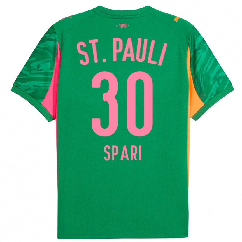 Danxen Dames Simon Spari #30 Groen Oranje Roze Keepersshirt 2025/26 T-Shirt
