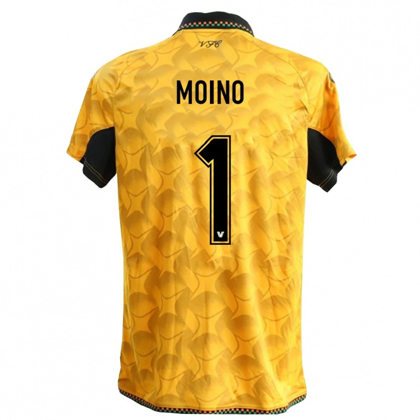 Danxen Dames Thomas Moino #1 Geel Zwart Keepersshirt 2025/26 T-Shirt
