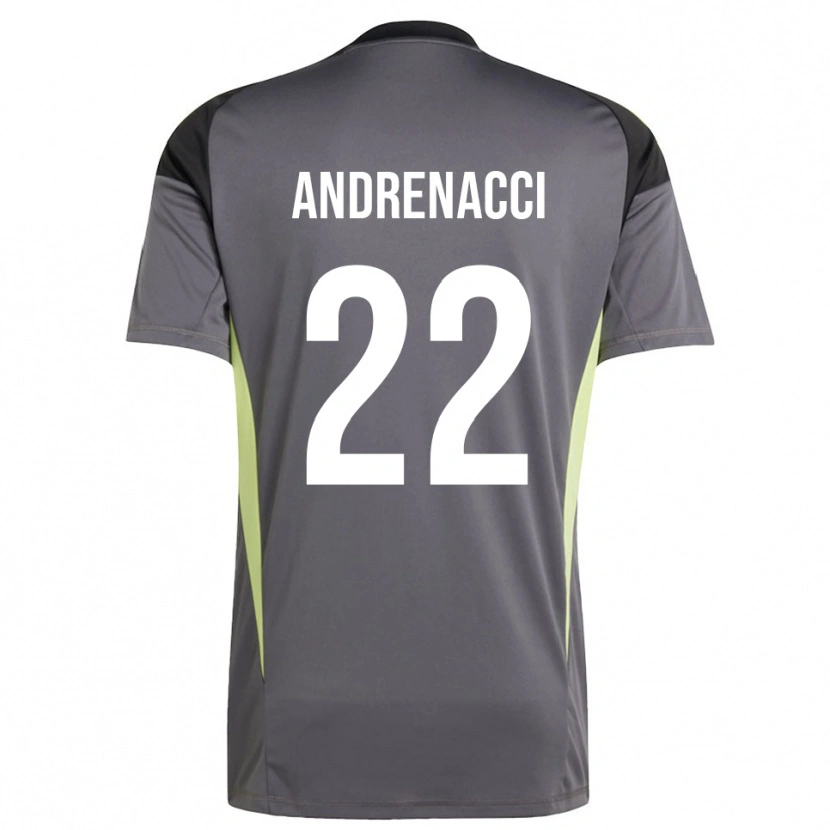 Danxen Dames Lorenzo Andrenacci #22 Dim Grijs Keepersshirt 2025/26 T-Shirt