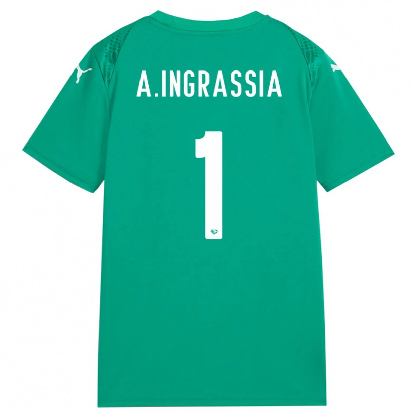 Danxen Dames Antonio Ingrassia #1 Zeegroen Wit Keepersshirt 2025/26 T-Shirt
