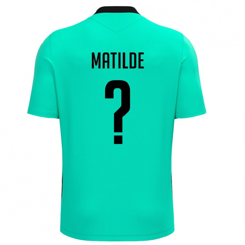 Danxen Dames Ravanetti Matilde #0 Turquoise Zwart Keepersshirt 2025/26 T-Shirt