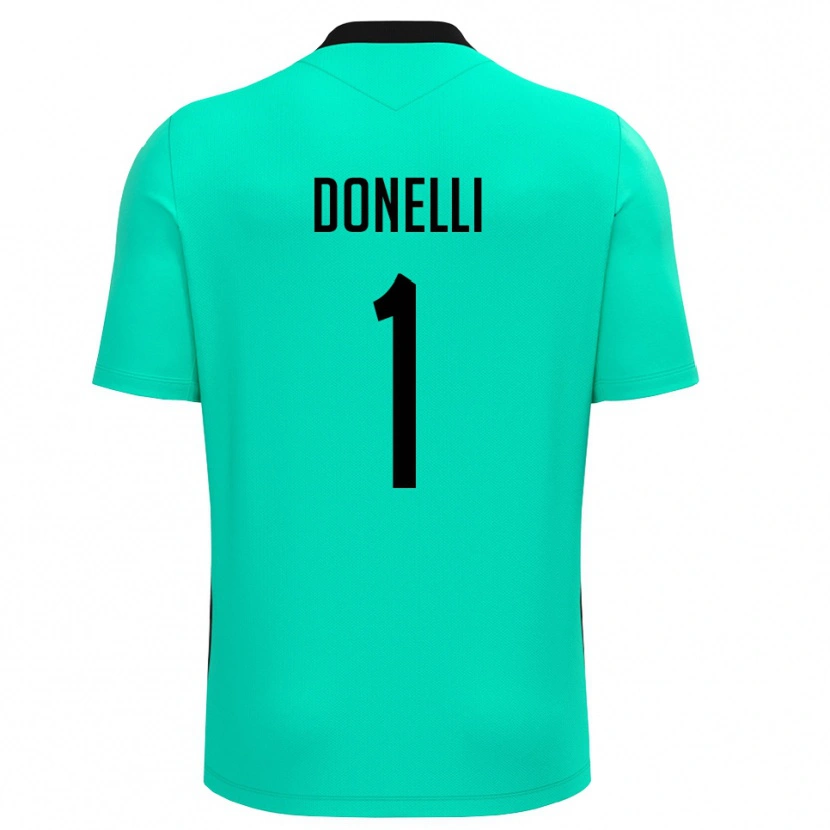 Danxen Dames Matteo Donelli #1 Turquoise Zwart Keepersshirt 2025/26 T-Shirt
