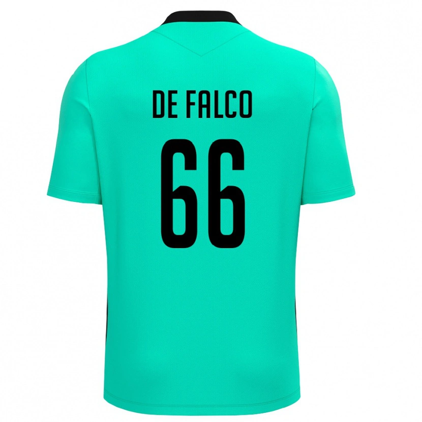 Danxen Dames Cristian De Falco #66 Turquoise Zwart Keepersshirt 2025/26 T-Shirt