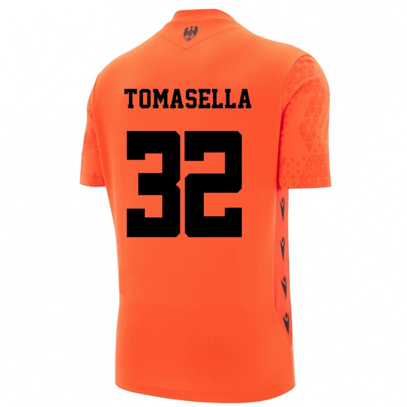 Danxen Dames Mattia Tomasella #32 Donker Oranje Zwart Keepersshirt 2025/26 T-Shirt