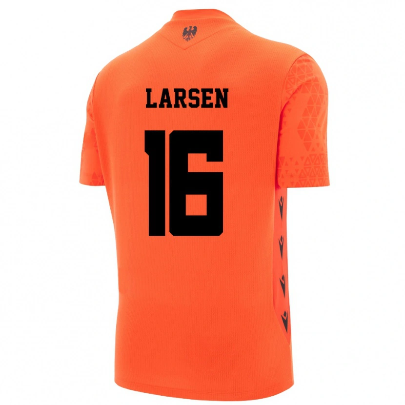 Danxen Dames Kathrine Østergaard Larsen #16 Donker Oranje Zwart Keepersshirt 2025/26 T-Shirt