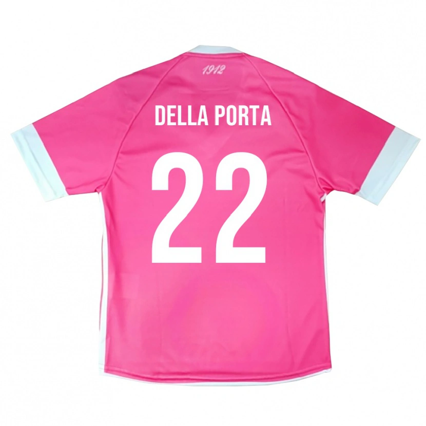 Danxen Dames Simone Della Porta #22 Fuchsia Wit Keepersshirt 2025/26 T-Shirt