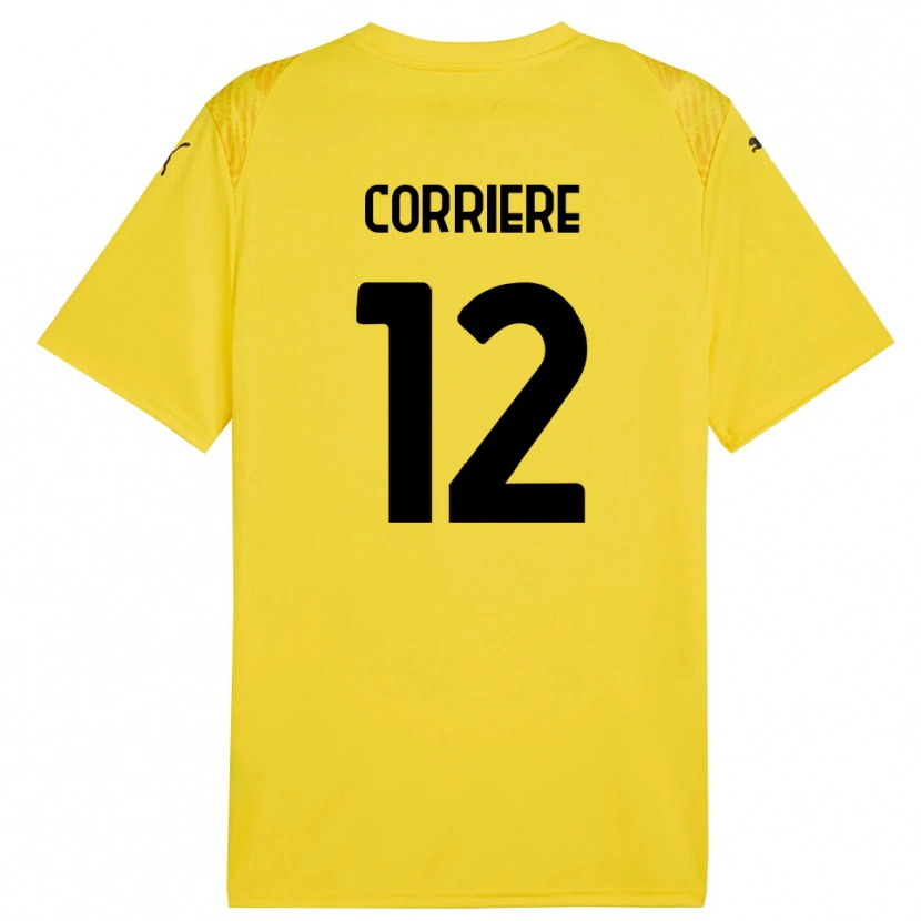 Danxen Dames Francesco Corriere #12 Geel Zwart Keepersshirt 2025/26 T-Shirt