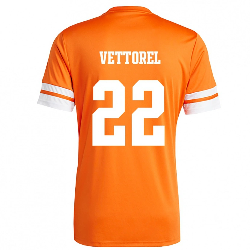 Danxen Dames Thomas Vettorel #22 Oranje Wit Keepersshirt 2025/26 T-Shirt