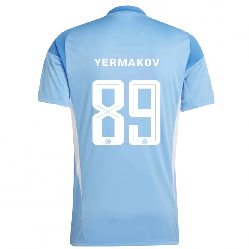 Danxen Dames Georgiy Yermakov #89 Lichtblauw Wit Keepersshirt 2025/26 T-Shirt