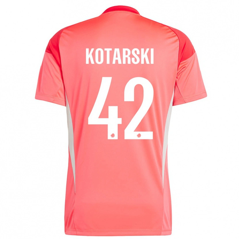 Danxen Dames Dominik Kotarski #42 Rood Wit Keepersshirt 2025/26 T-Shirt