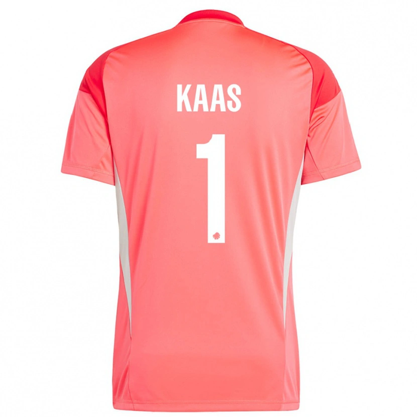 Danxen Dames Anna Kaas #1 Rood Wit Keepersshirt 2025/26 T-Shirt