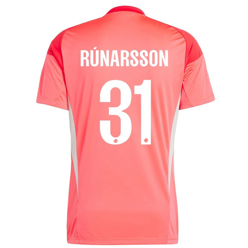 Danxen Dames Rúnar Alex Rúnarsson #31 Rood Wit Keepersshirt 2025/26 T-Shirt