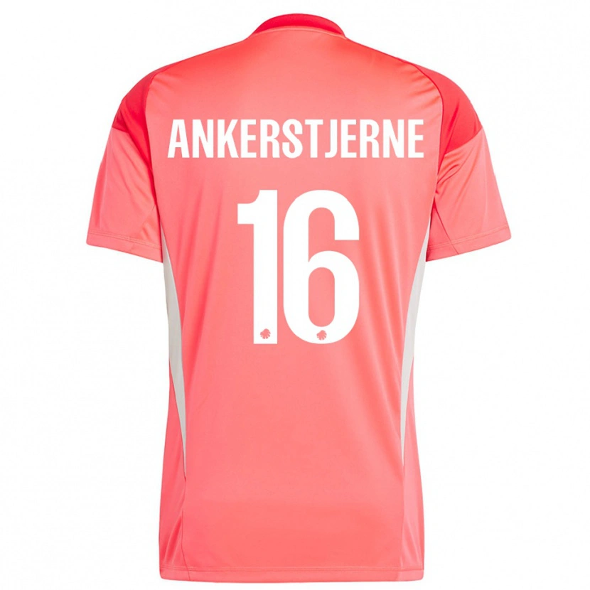 Danxen Dames Ida Ankerstjerne #16 Rood Wit Keepersshirt 2025/26 T-Shirt