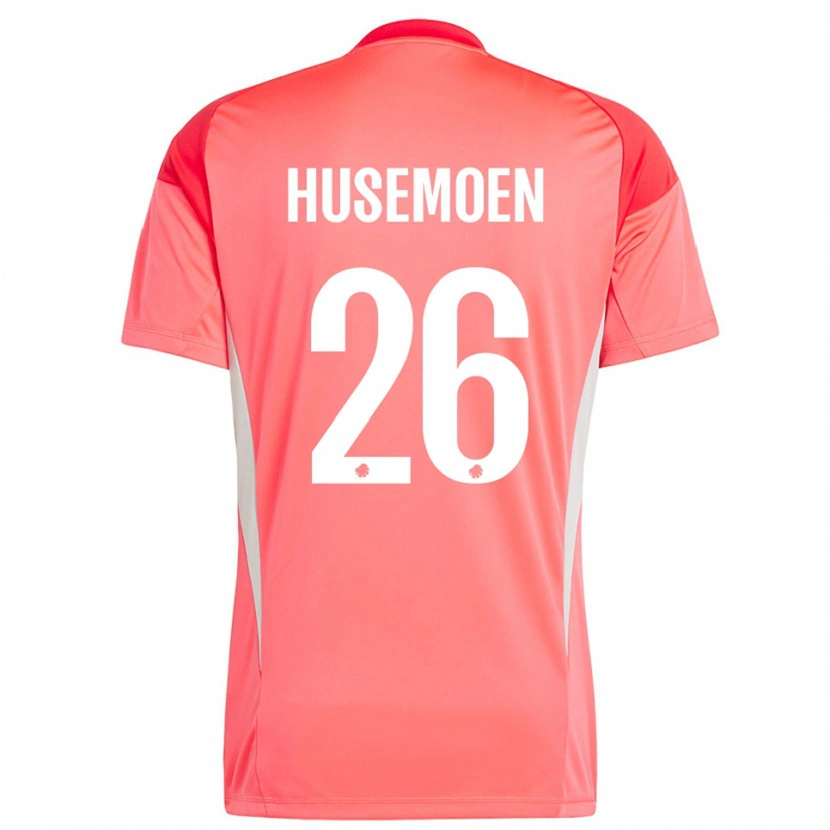 Danxen Dames Astrid Husemoen #26 Rood Wit Keepersshirt 2025/26 T-Shirt