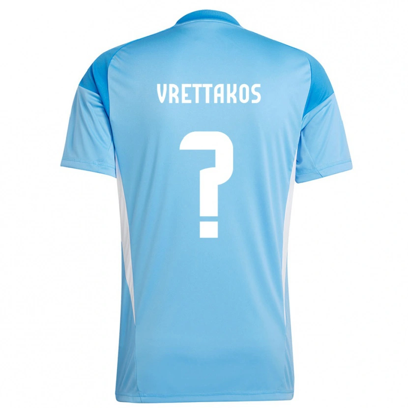 Danxen Dames Georgios Vrettakos #0 Diep Hemelsblauw Keepersshirt 2025/26 T-Shirt