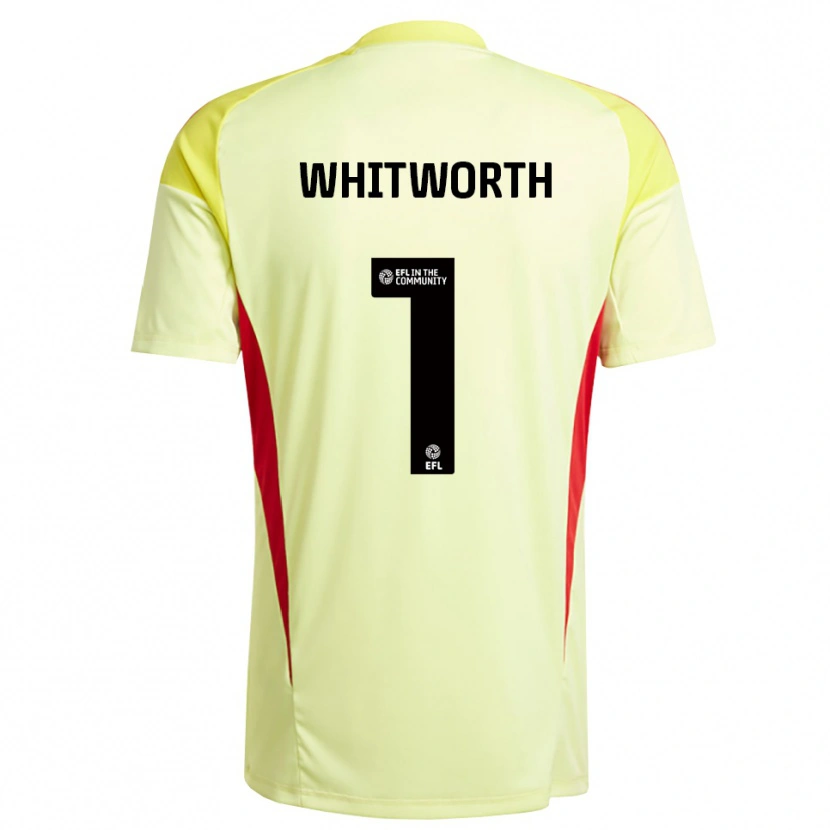 Danxen Dames Joe Whitworth #1 Lichtgeel Keepersshirt 2025/26 T-Shirt