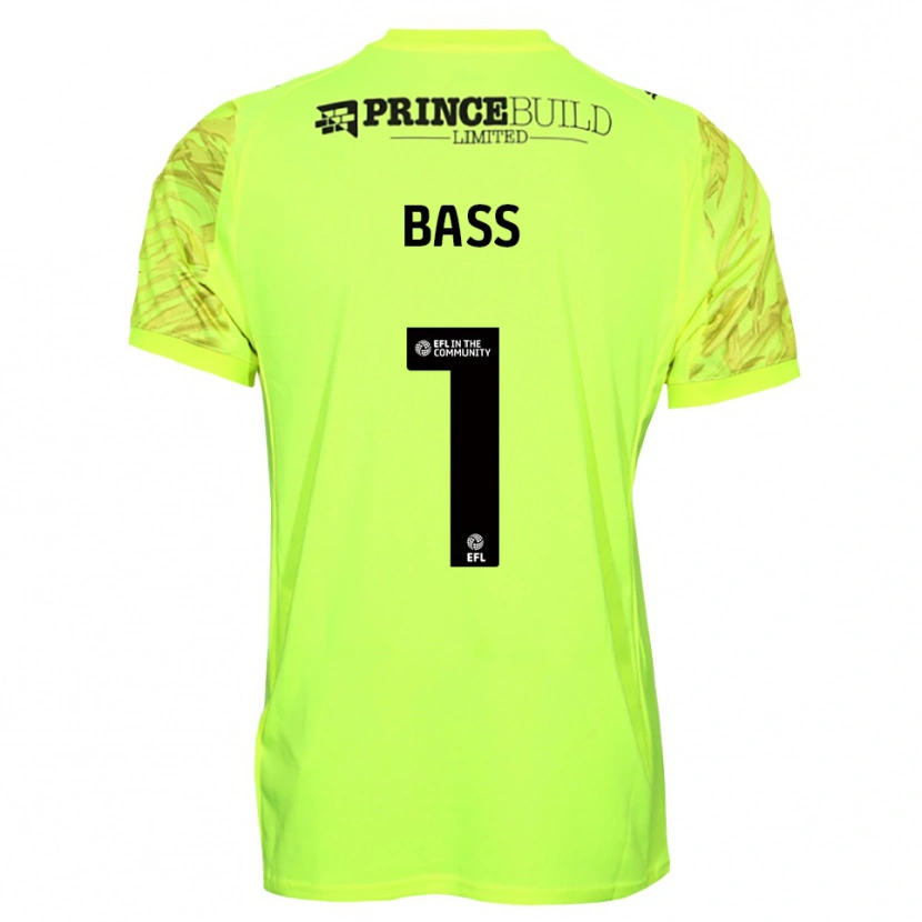 Danxen Dames Alex Bass #1 Fluorescerend Groen Zwart Keepersshirt 2025/26 T-Shirt
