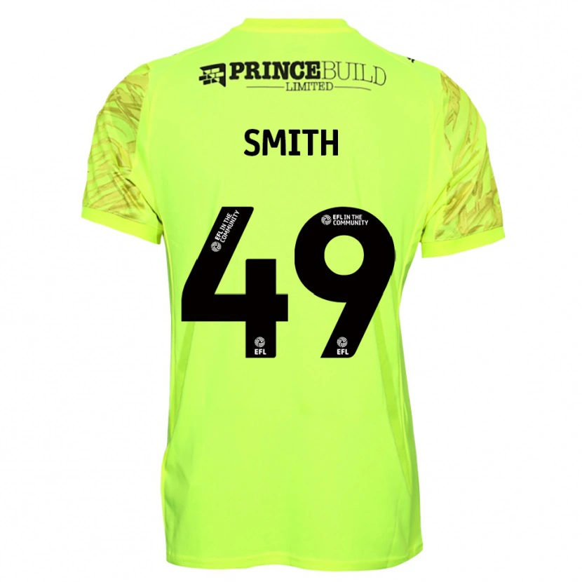 Danxen Dames Bastian Smith #49 Fluorescerend Groen Zwart Keepersshirt 2025/26 T-Shirt