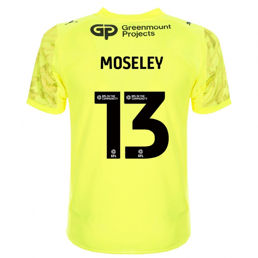 Danxen Dames Faye Moseley #13 Fluorescerend Groen Zwart Keepersshirt 2025/26 T-Shirt