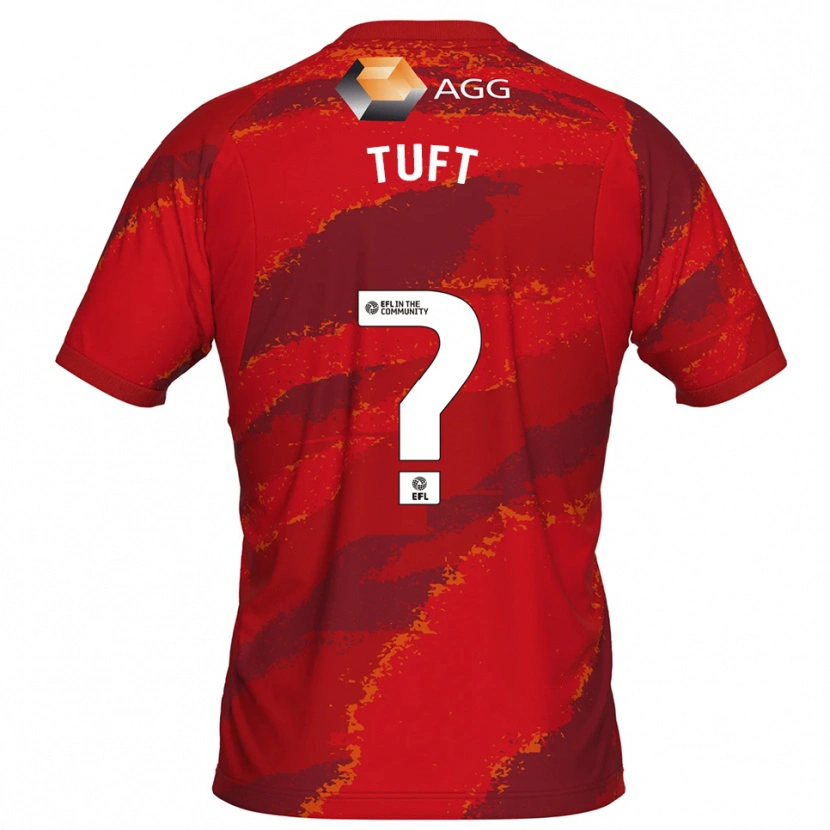 Danxen Dames Jacob Tuft #0 Rood Wit Keepersshirt 2025/26 T-Shirt