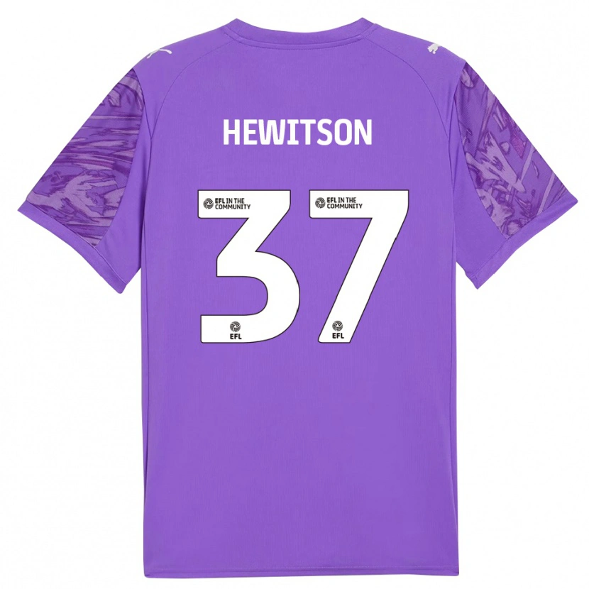 Danxen Dames Luke Hewitson #37 Paars Rood Keepersshirt 2025/26 T-Shirt