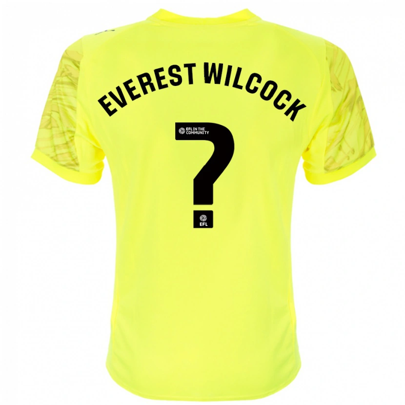 Danxen Dames Tom Everest Wilcock #0 Geel Zwart Keepersshirt 2025/26 T-Shirt