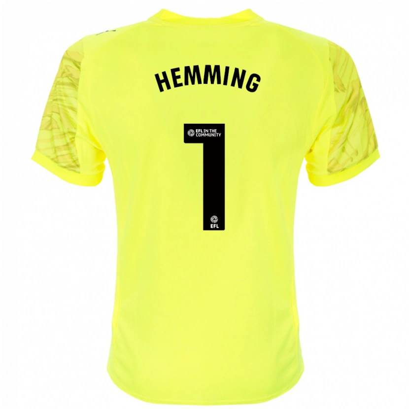 Danxen Dames Zach Hemming #1 Geel Zwart Keepersshirt 2025/26 T-Shirt